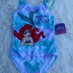 Disney Ariel Mermaid Splash Swimsuit New